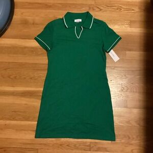 🎾🏓⛳️NEW $159 Polo Shirt Dress! Green White